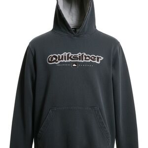Quiksilver Men's Black/Grey Lined Hoodie